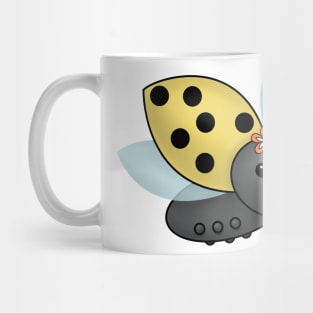 May Day Ladybug with Flower Chain Mug